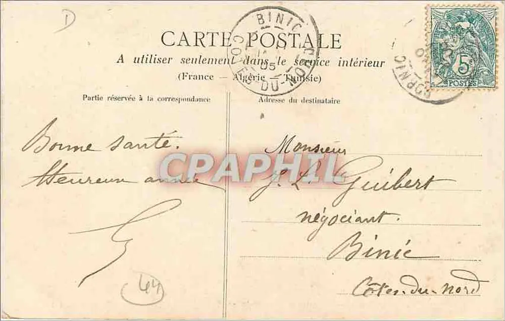 Pornic (Loire-Inférieure) — Vue prise de la route de Sainte-Marie — L-1 113 - Verso