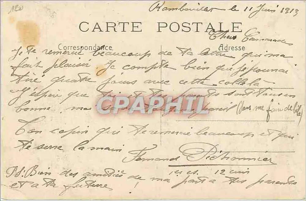 PARIS — Le Moulin Rouge — JULES SÉEBERGER - Verso