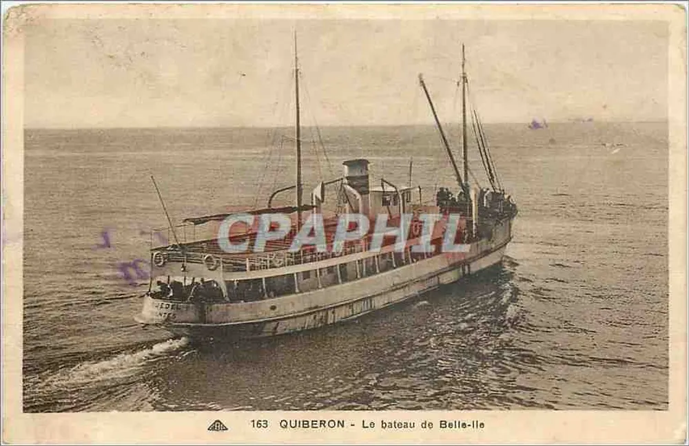 Quiberon — O navio de Belle-Île — CH DES ARTS PHOTOMÉNIQUES - STRASBOURG - Frente