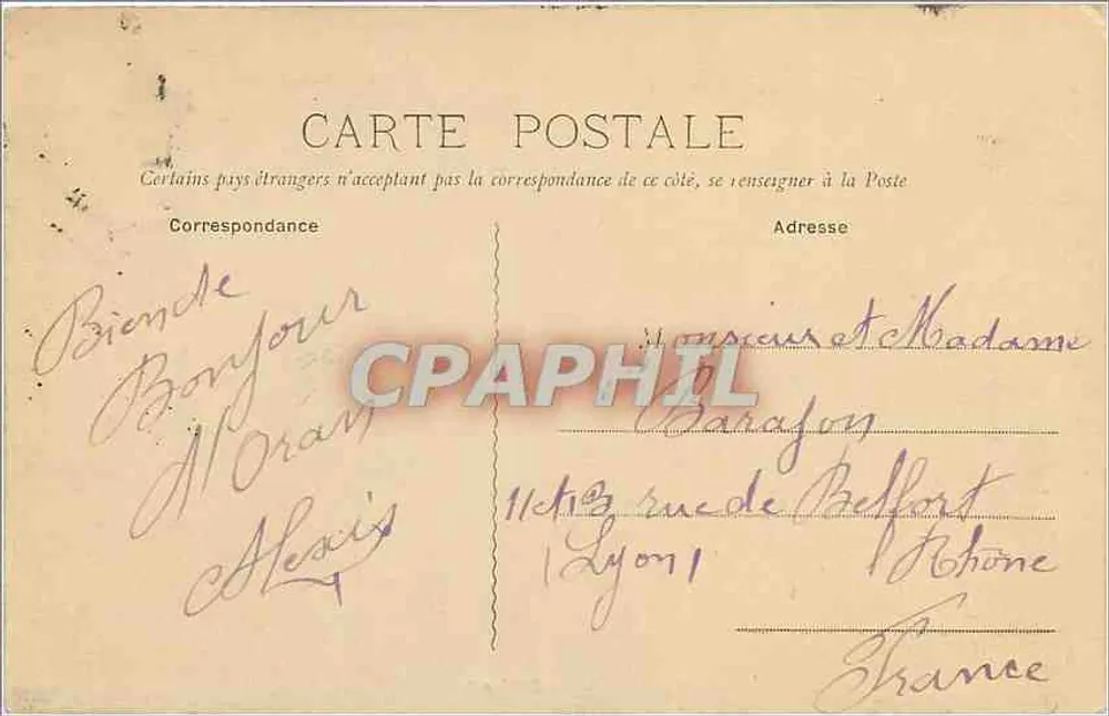 Oran — Vista geral — Edição A. Michel - Verso