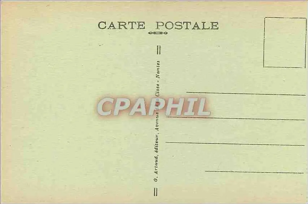 Le Touquet-Paris-Plage — Das Casino der Forêt — G. Arrioud, Nantes - Rückseite