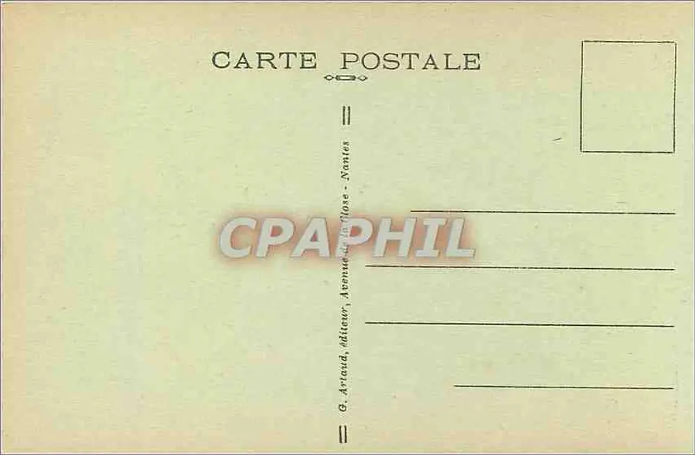 Le Touquet-Paris-Plage — Die Brücke von Canche — G. Artaud, Nantes - Rückseite