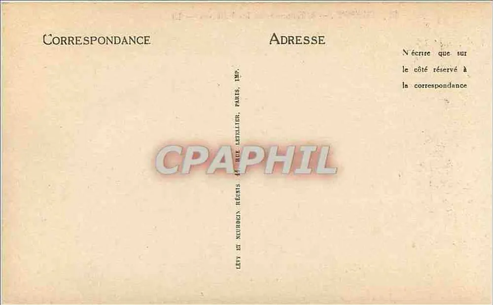 Dieppe — A Estacada e as Falésias — LL. - Verso