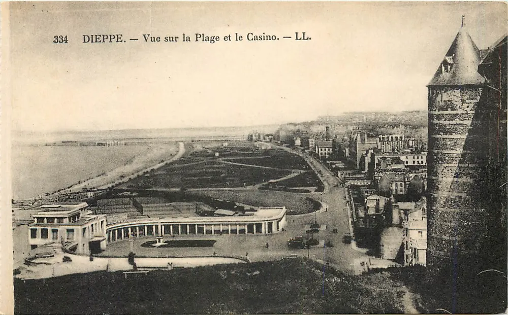 Dieppe — Ansicht der Strandpromenade und des Casinos — LL. - Vorderseite