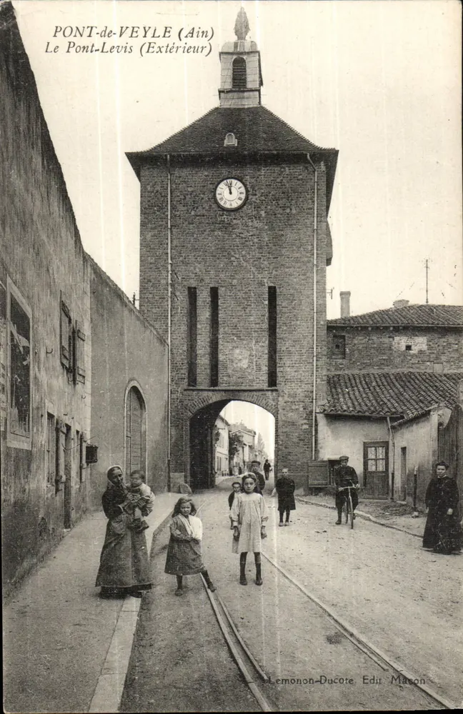 PONT-de-VEYLE (Ain) — O Pont-Levis (Exterior) — Lemonon-Ducote, Ed. Mason - Frente