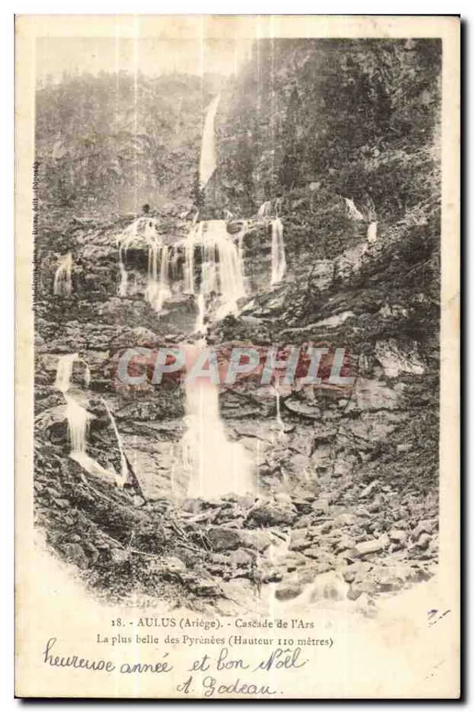 AULUS (Ariège) — Wasserfall von Ars — Höhe 110 Meter — Verlag: Éditeur des Pyrénées - Vorderseite