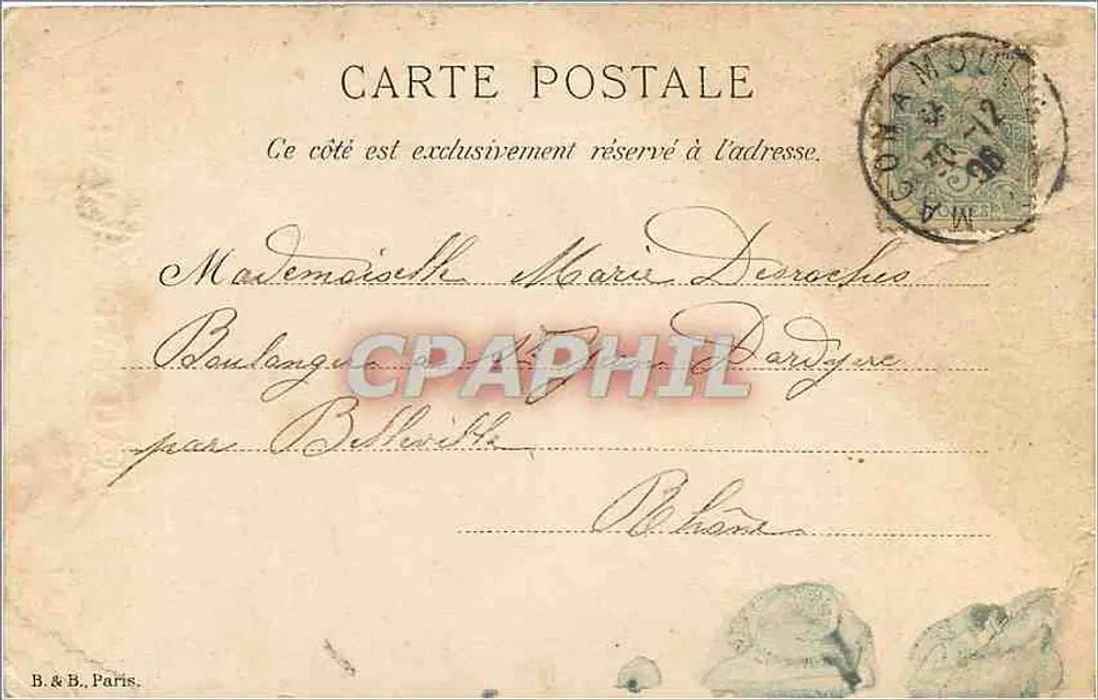 Bouquet de pensées — illustration colorée — éditeur Joanny Chauzeaud - Verso