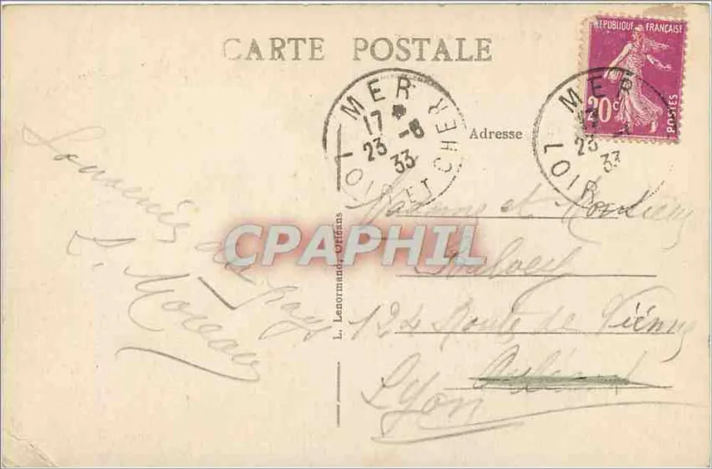 Orléans — Vista geral — Editor não identificado - Verso