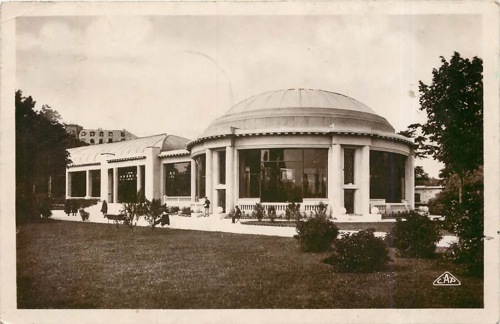 Pavilhão da Grande Fonte — Vittel — editor A.P. Strasbourg - Frente