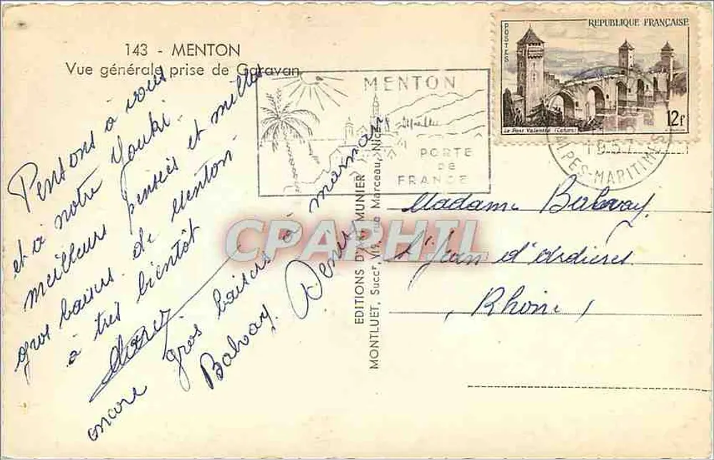 Visão geral tirada de Gattacán — Menton — Edições Munier - Verso