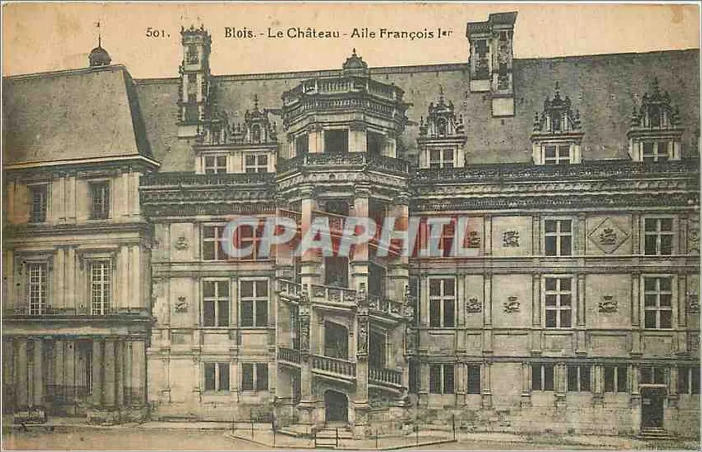 Blois - Le Château - Aile François Ier — éditeur inconnu, n° 501 - Recto