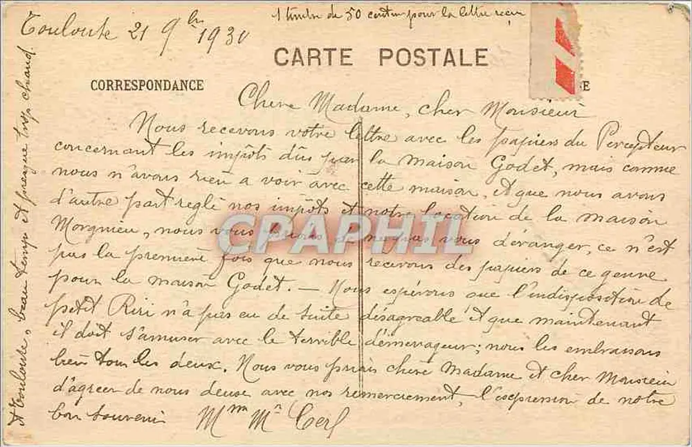 Toulouse — Die Garonne im Parc Toulousain — Hélio J. Bouzin, n°13 - Rückseite
