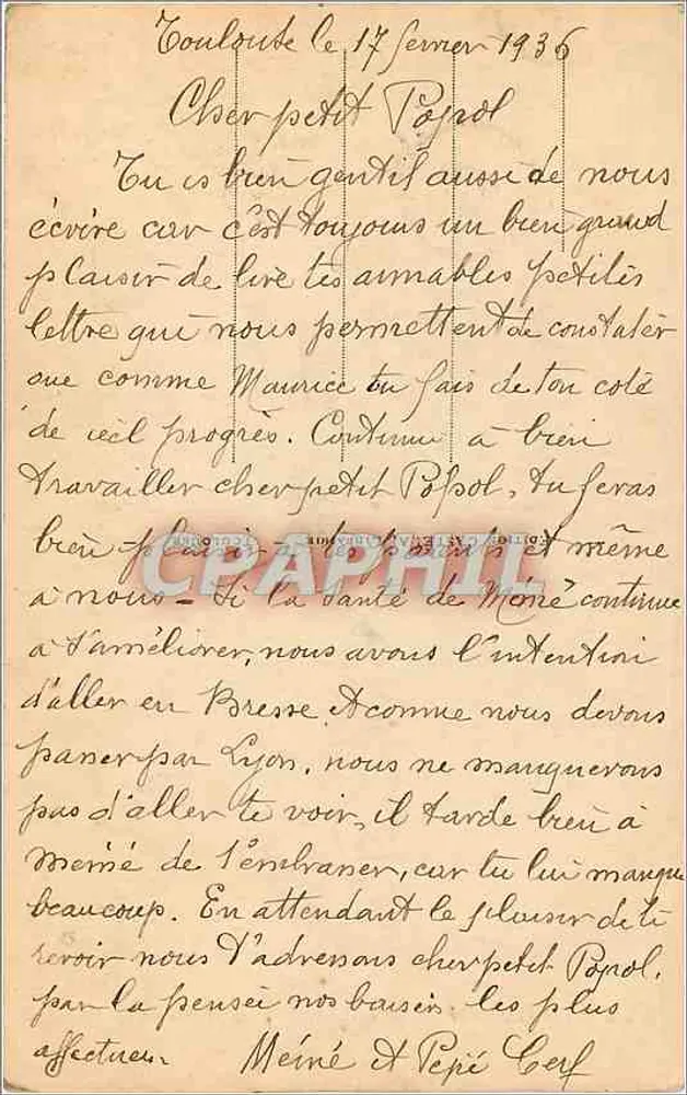 Toulouse — La cathédrale Saint-Etienne — L.I. — n° 216 - Verso