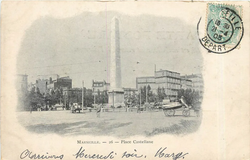 Marselha — Praça Castellane — editor desconhecido, n° 26 - Frente