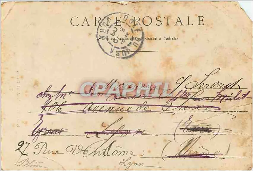 Dole - O Hôtel Dieu — visão do edifício — editor não identificado - Verso