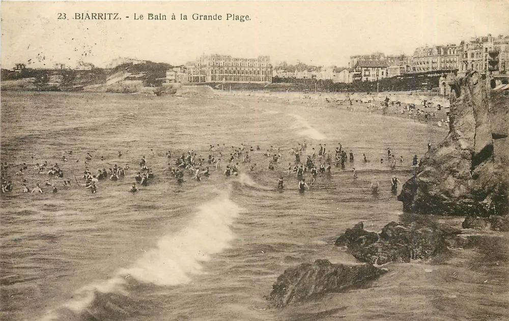 Biarritz - Il Bagno alla Grande Plage — Edizioni anonime, n°23 - Recto