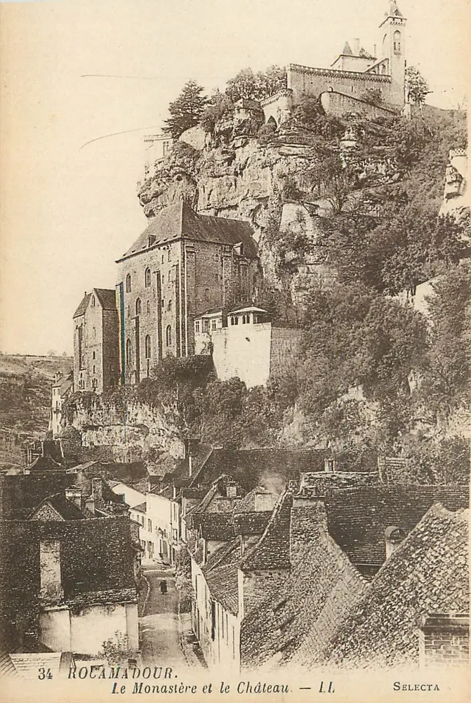 Rocamadour — El Monasterio y el Castillo — LL. Selecta - Anverso