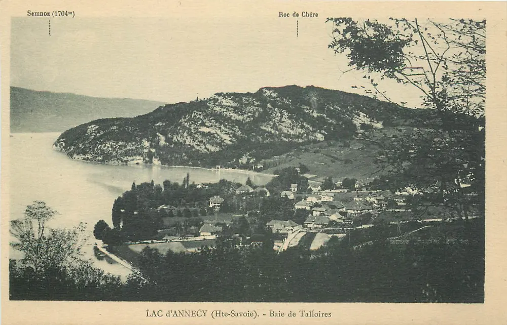 LAC d'ANNECY (Hte-Savoie) - Bucht von Talloires — Semnoz (1704m) und Roc de Chère - Vorderseite