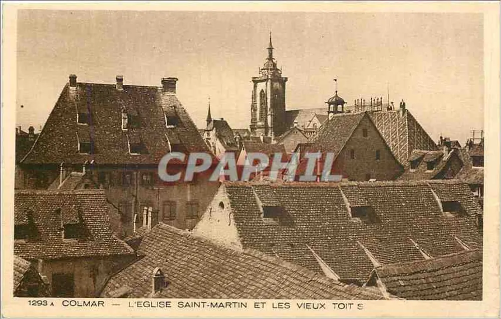 Colmar — Kirche Saint-Martin und alte Dächer — Sammlung L'Alsace - Vorderseite