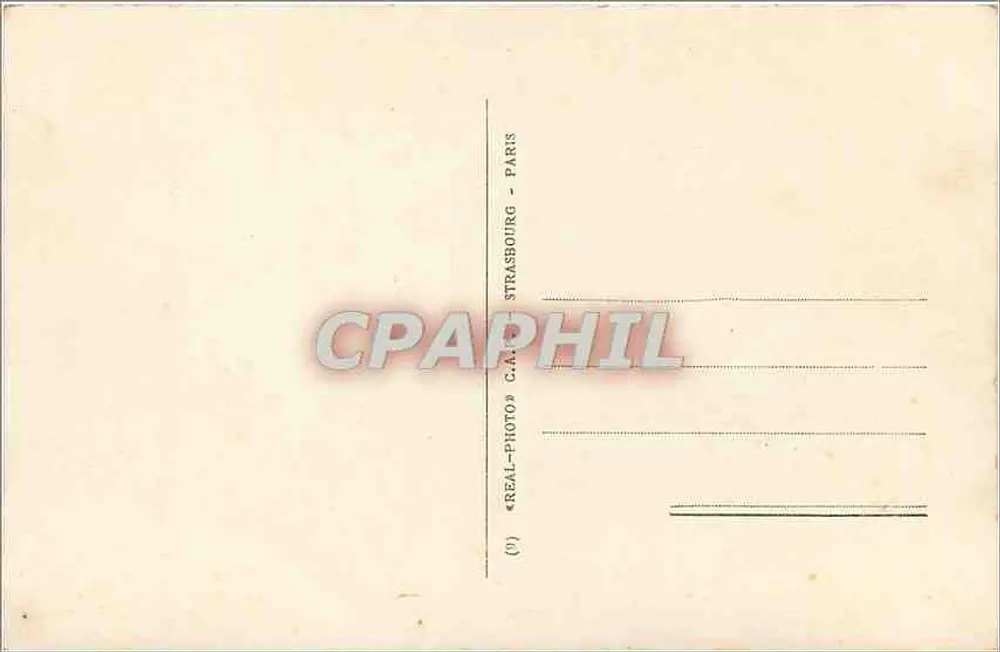 Vichy — Estabelecimento Termal — C.A. Real-Photo, Paris - Verso