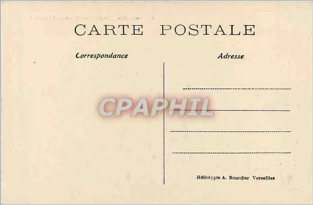 Versailles — Voiture du Sacre de Charles X — Héliotypie A. Bourdier - Verso