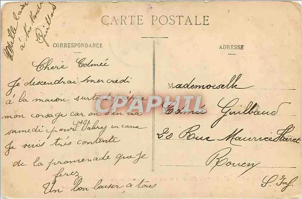 Canteleu (S.-1er) - Foresta di Roumare - Incrocio del Faggio a Leu — Edizione Duclos - Verso