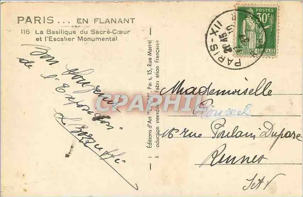 Sacre-Cœur de Montmartre — vue monumentale — Éditions d'Art Français - Verso