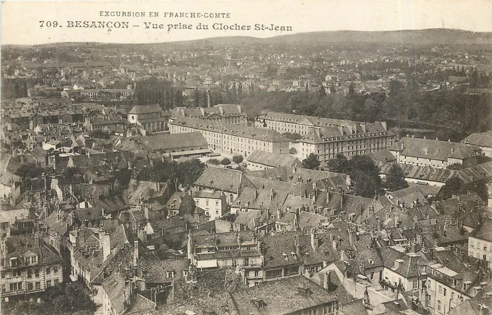 Besançon — Vue prise du Clocher St-Jean — Excursion en Franche-Comté, n°709 - Recto