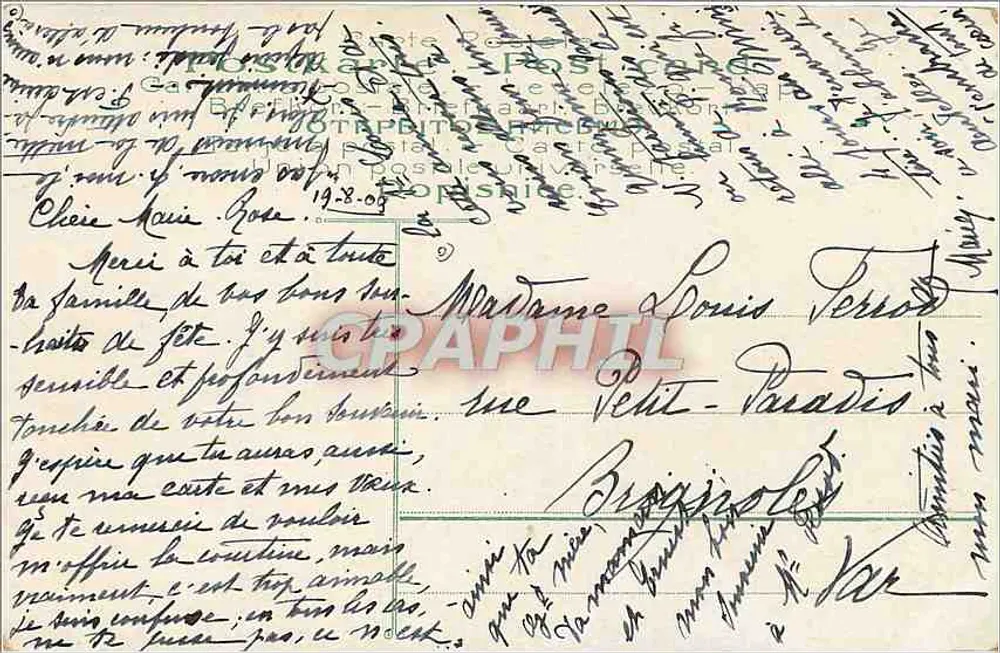 Zamek Neuer Kaufl — piękny widok — Dreweier Kaufl, nr 1833 - Rewers