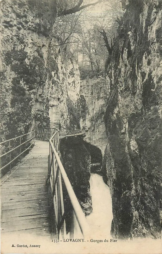 Gorges du Fier — Lovagny — A. Gardet, Annecy, n°155 - Front
