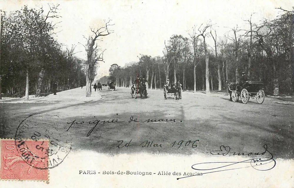 PARIS - Bois-de-Boulogne - Allée des Acacias — Édmond, Seriennummer nicht sichtbar - Vorderseite