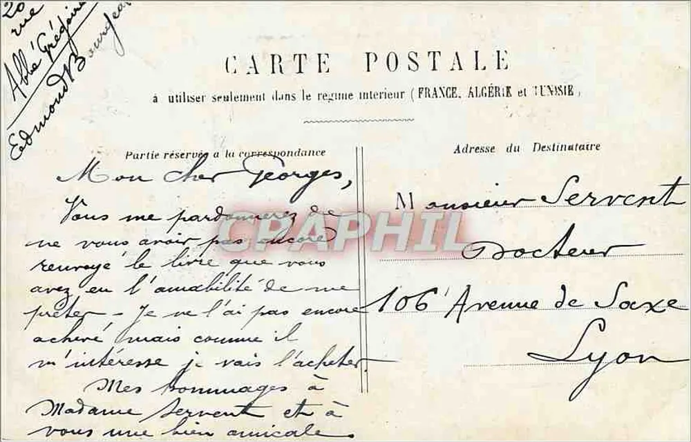 PARIS - Bois-de-Boulogne - Allée des Acacias — Édmond, Seriennummer nicht sichtbar - Rückseite