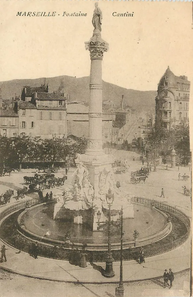 Marseille - Fontaine Cantini — editor Cantini - Frente