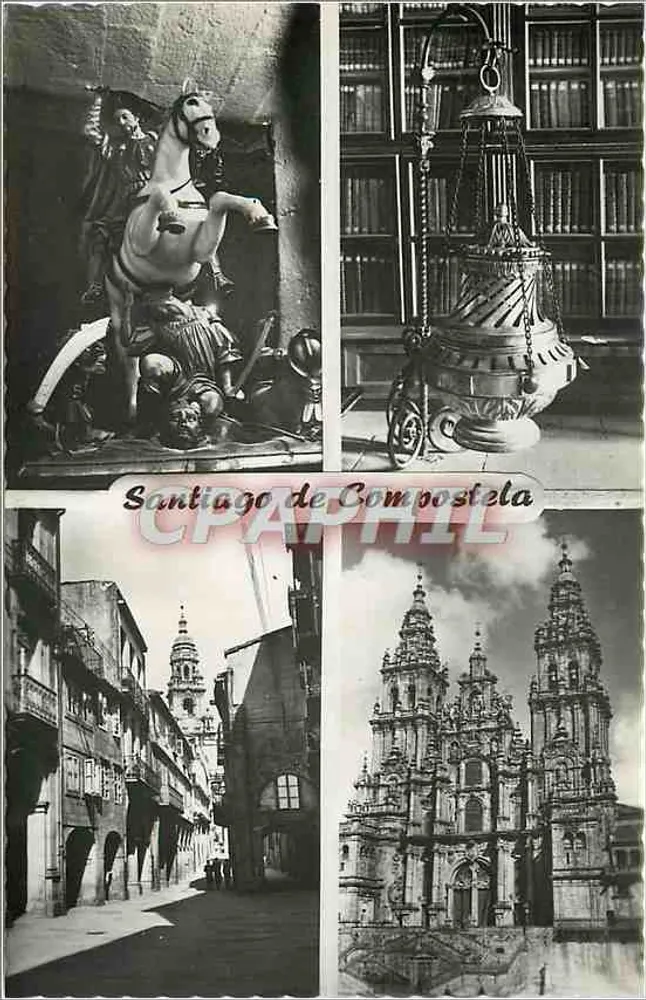 सैंटियागो डे कॉम्पोस्टेला — 4 दृश्यों का कॉलेज — विल्लारागोज़ा प्रकाशन - आगे