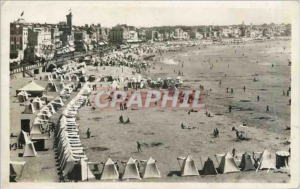 Les Sables-d'Olonne — praia animada — editor: La Plage, n°1248 - Frente