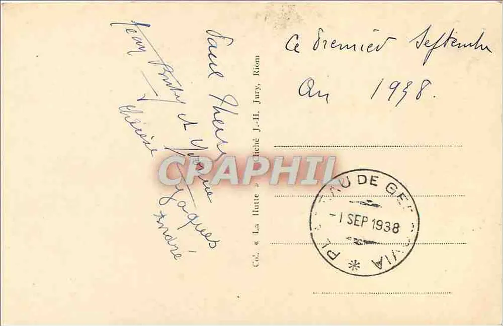 Plateau de Gergovie (gallisches Oppidum) — Das Denkmal — unbekannter Verlag, Nr. 8 - Rückseite