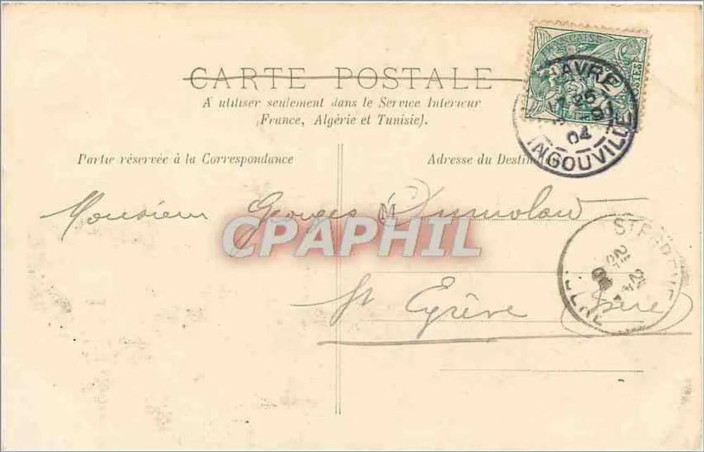 Le Havre — Der Große Kai und die Anse des Pêcheurs — N.G. - Rückseite