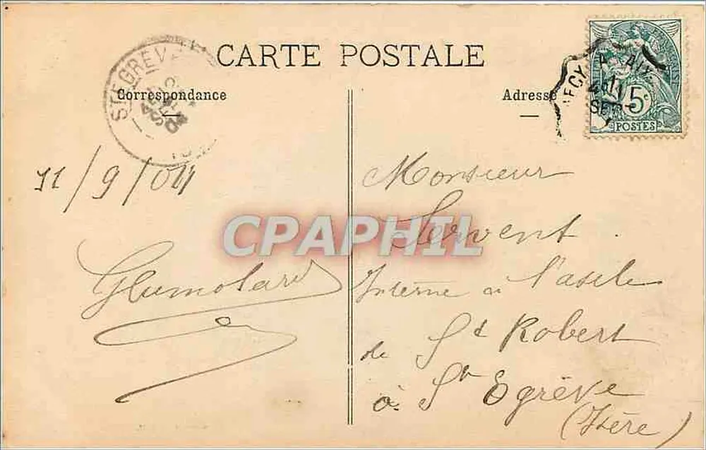 Annecy — As Velhas Prisões — edição A. Gardille, n° 49 - Verso