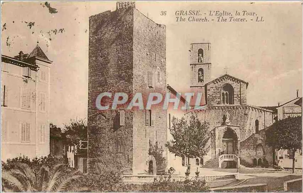 Grasse - De Kerk, de Toren — LL, n°36 - Voorkant