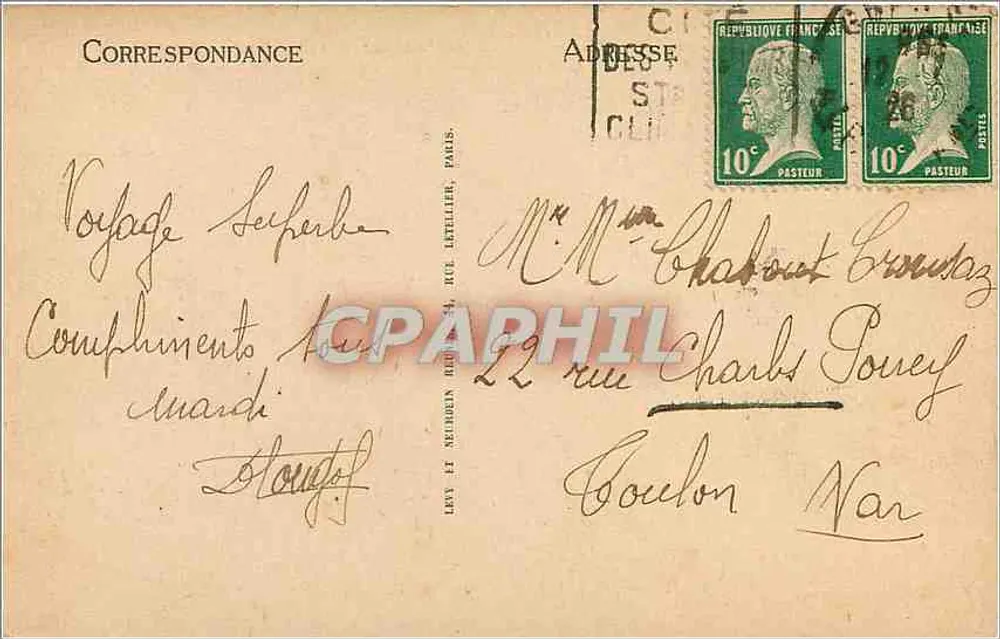 Grasse - De Kerk, de Toren — LL, n°36 - Achterkant