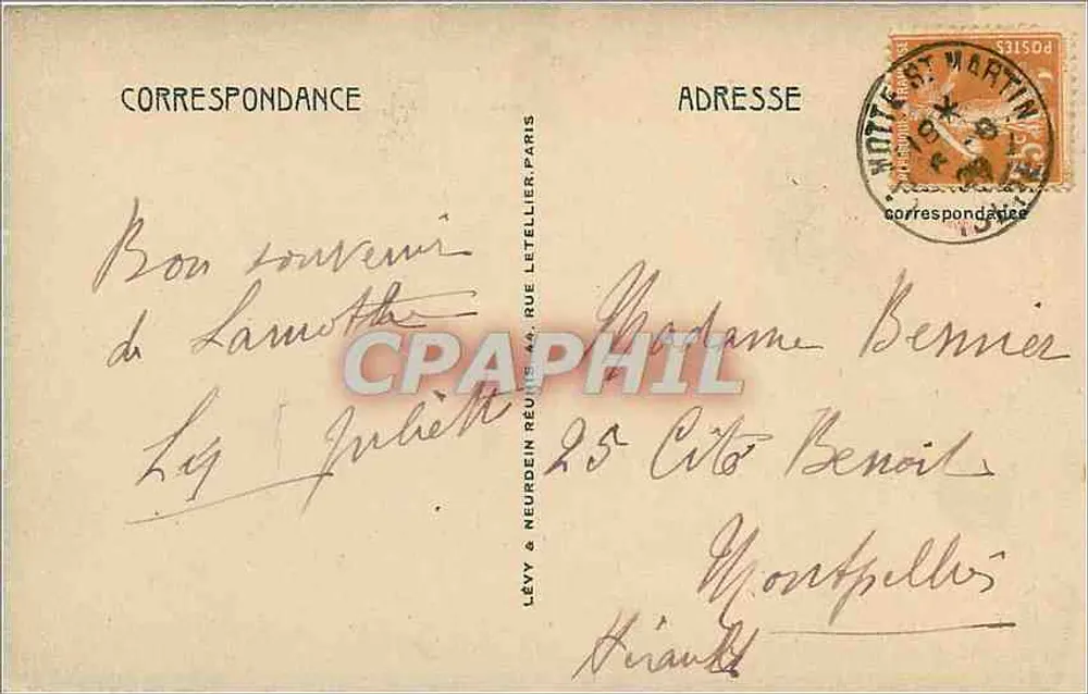 Die Viadukte von Loulla — Linie von La Mure — LE DAUPHINE — n°261 - Rückseite