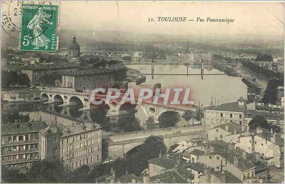 Toulouse — Vista Panorâmica — Edição Bayard - Frente