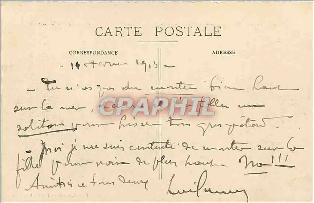 Besançon — Le Pont Battant et Quai Vauban — Edit. L. Gaillard-Prêtre, Besançon - Verso