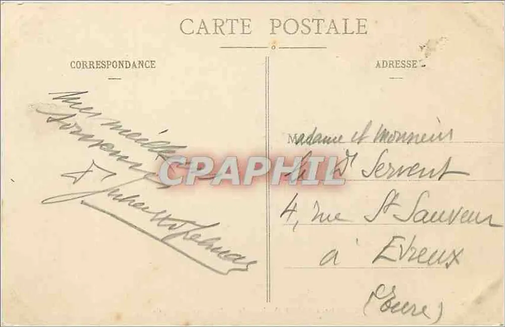 Castelo de ANET (século XVI) — A Entrada Principal — Ch. Foucault, editor, Dreux - Verso