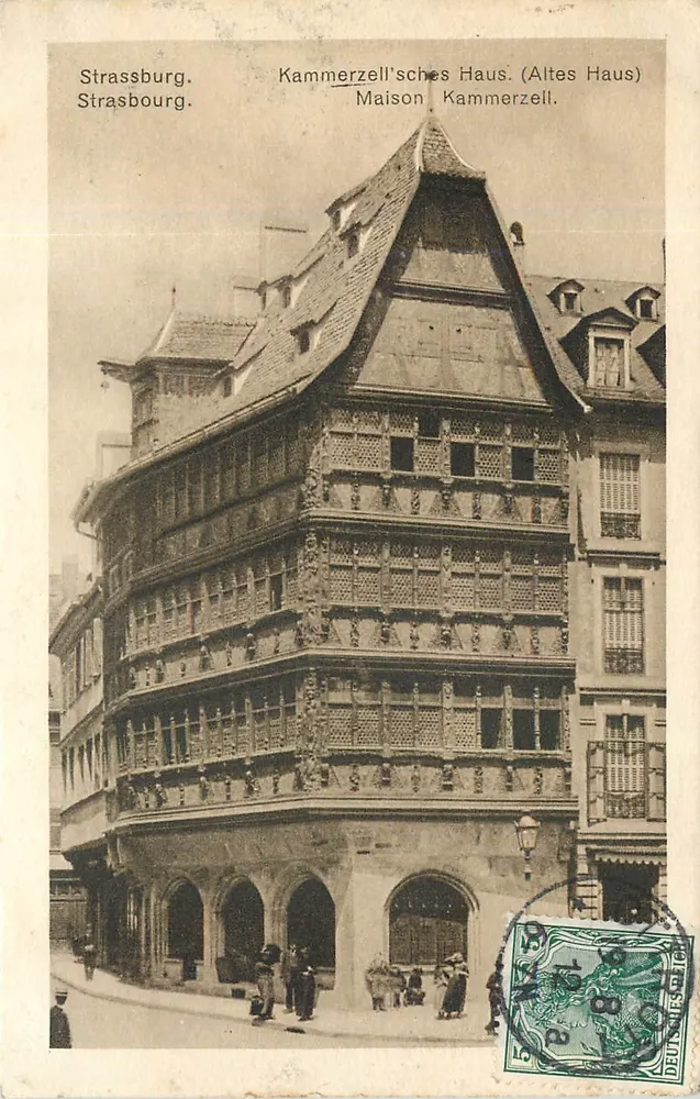 Strasbourg. Kammerzell's House (Old House) — Maison Kammerzell — publisher not visible, series number not visible - Front