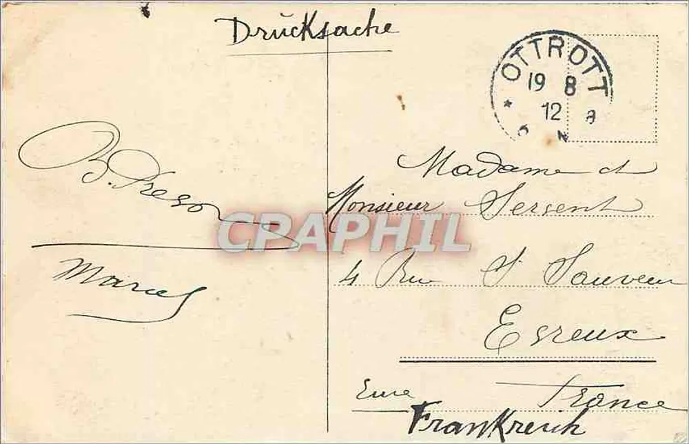 Strasbourg. Kammerzell's House (Old House) — Maison Kammerzell — publisher not visible, series number not visible - Back