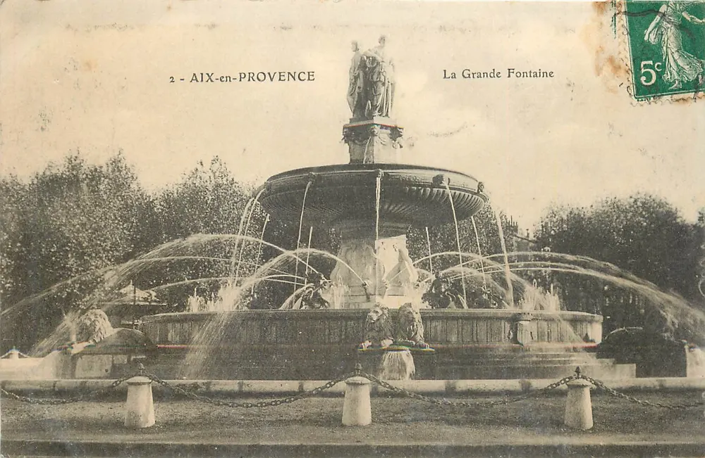 AIX-EN-PROVENCE — Die Grande Fontaine — unbekannter Verlag, Nr. 2 - Vorderseite