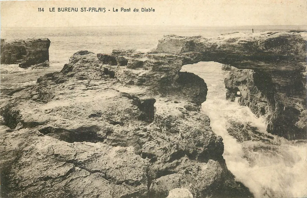O Ponte do Diabo - St-Palais — Editora: Edições Royan, n° 114 - Frente