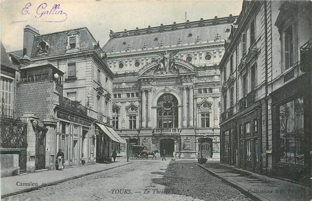 Tours — O Teatro — É. Gallin, Camaïeu 49 - Frente