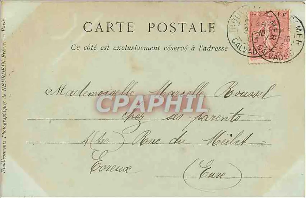 Trouville-sur-Mer — Le Grand Salon — Éditeur : Collections Néphil, n° 37 - Verso